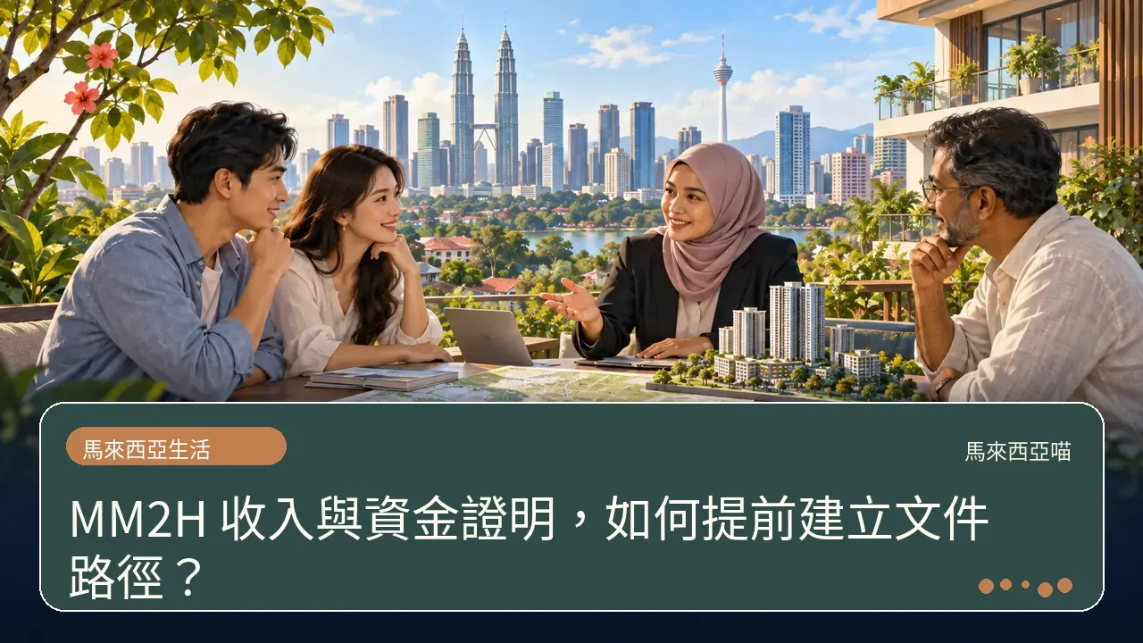 MM2H 收入與資金證明,如何提前建立文件路徑?主題插畫
