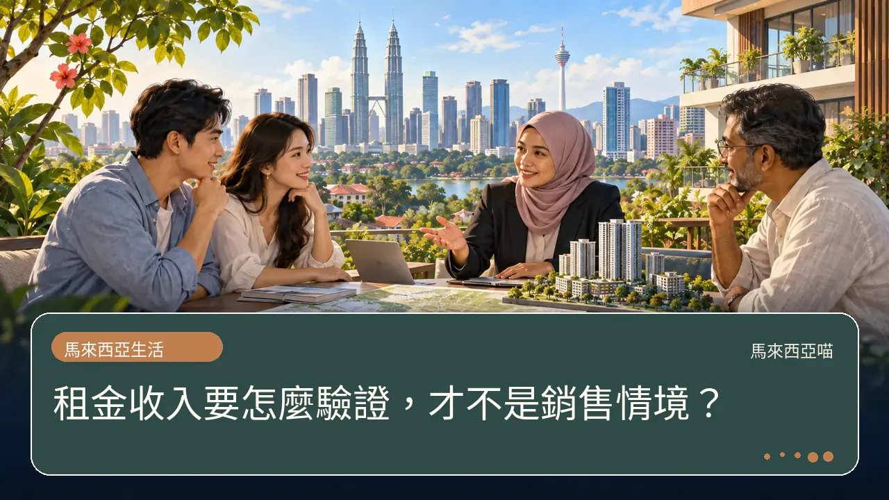 租金收入要怎麼驗證,才不是銷售情境?主題插畫