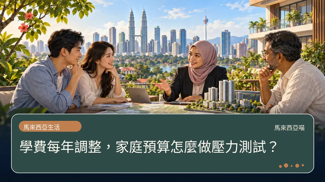 學費每年調整,家庭預算怎麼做壓力測試?主題插畫