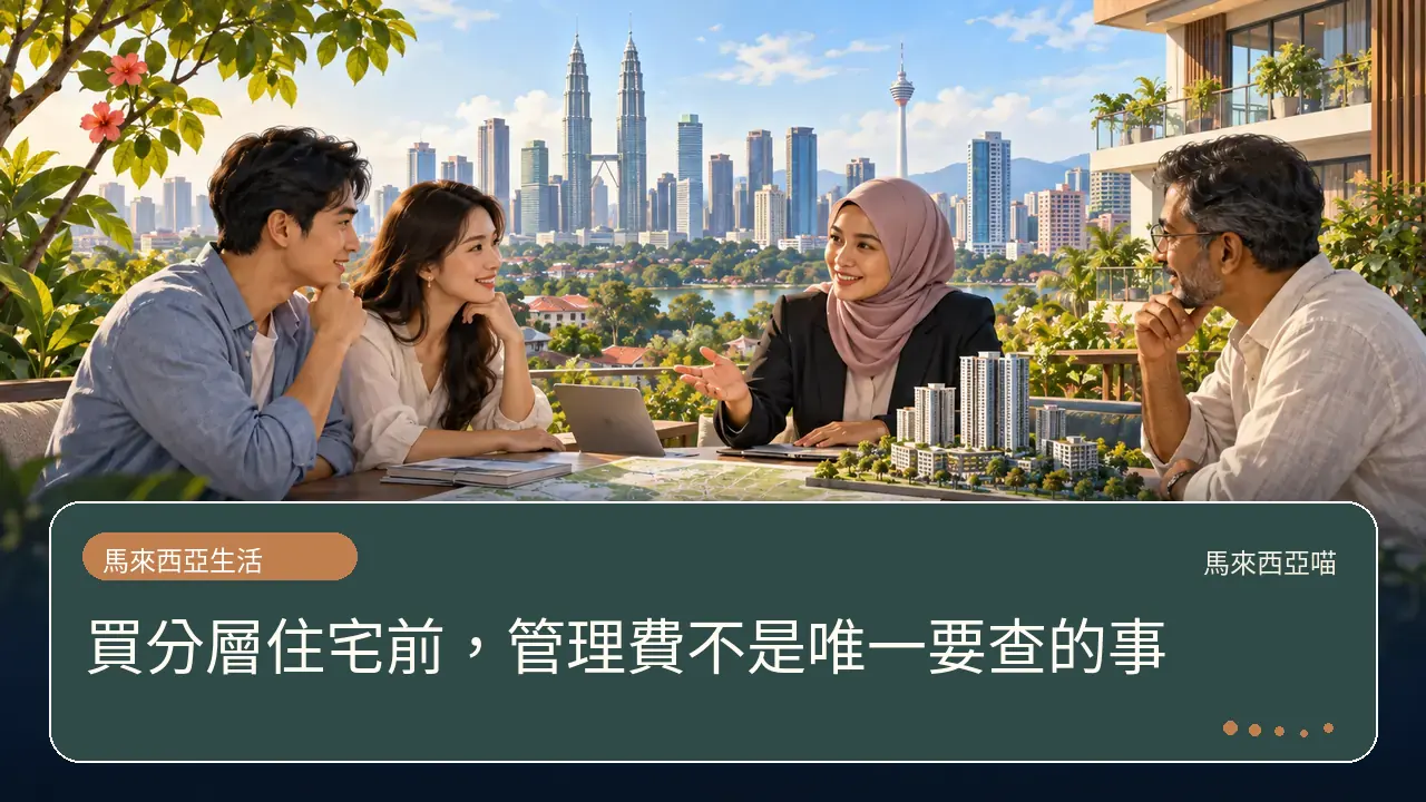 買分層住宅前,管理費不是唯一要查的事主題插畫